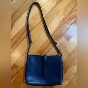 J.Crew Crossbody Navy Blue Leather Bag
